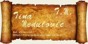 Tina Medulović vizit kartica